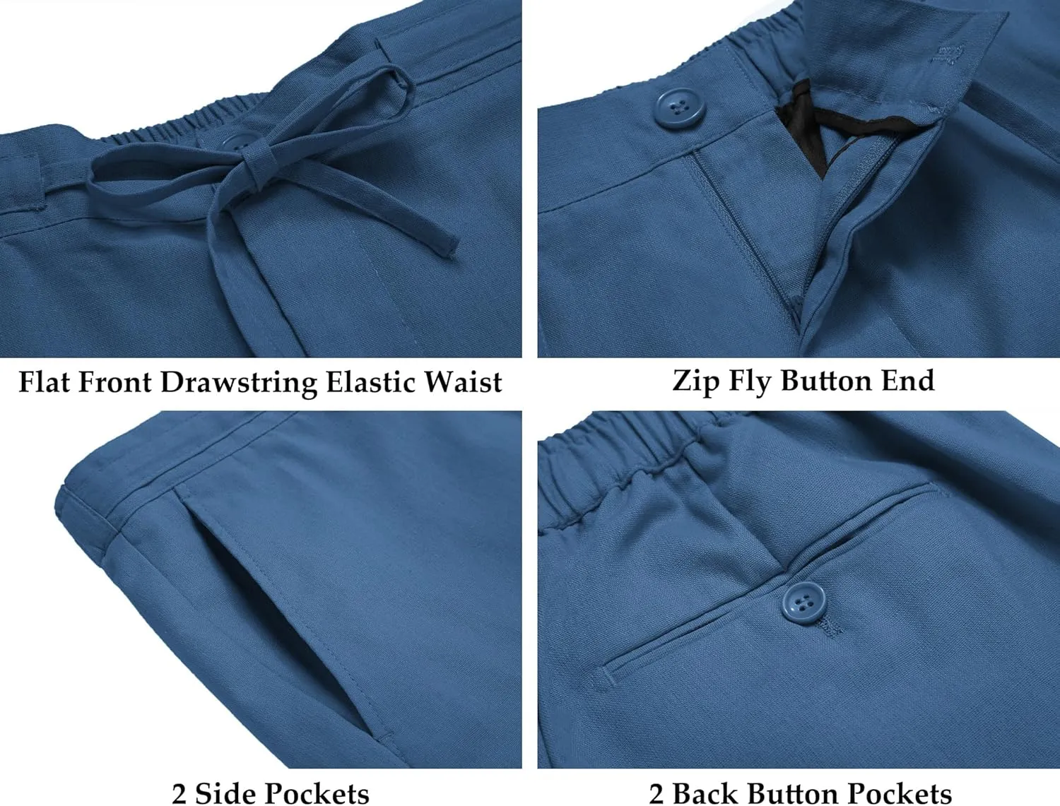 COOFANDY Men's 2 Piece Linen Suits Set Regular Fit Casual Lightweight Blazer Jacket and Pants