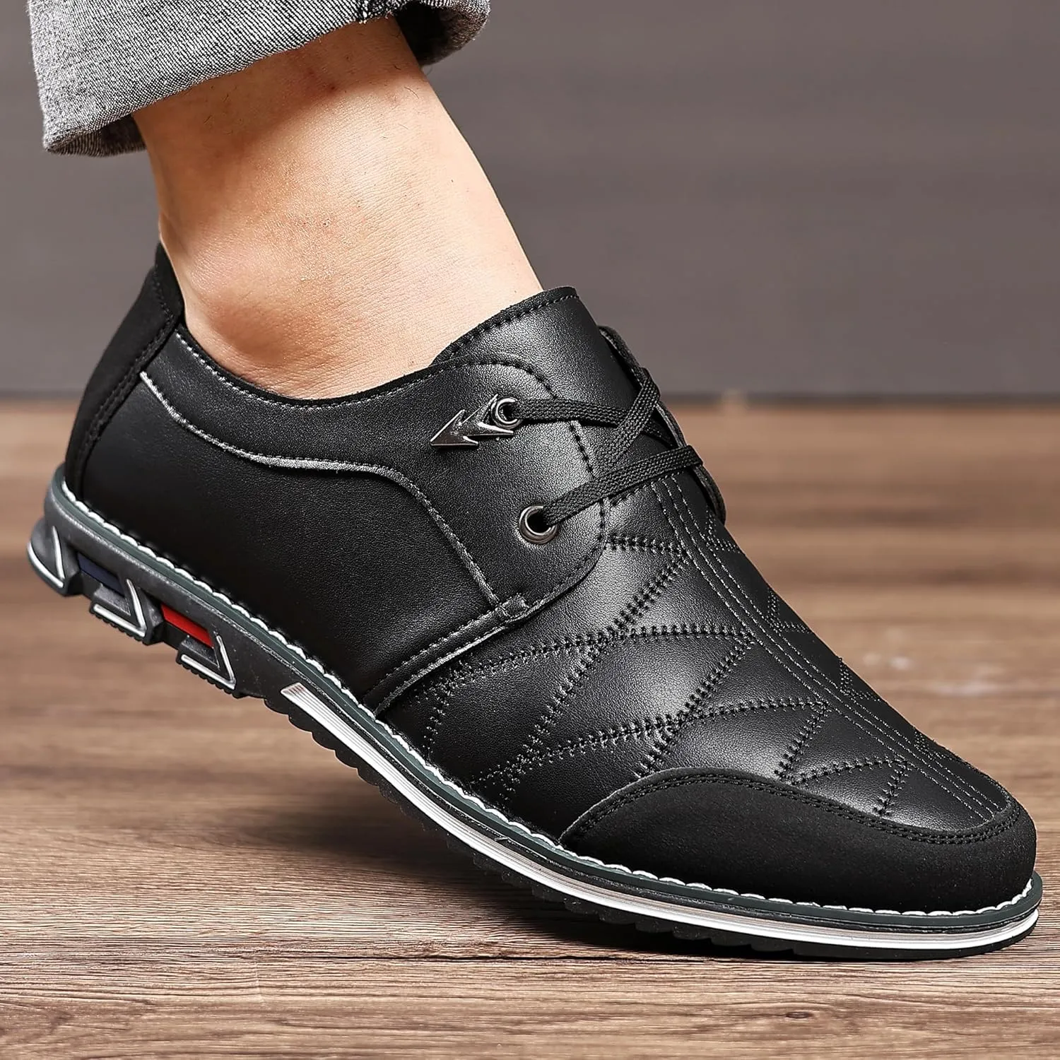 COSIDRAM Mens Casual Shoes Fashion Sneakers Dress Shoes for Men Walking Shoes Business Office Comfort Loafers