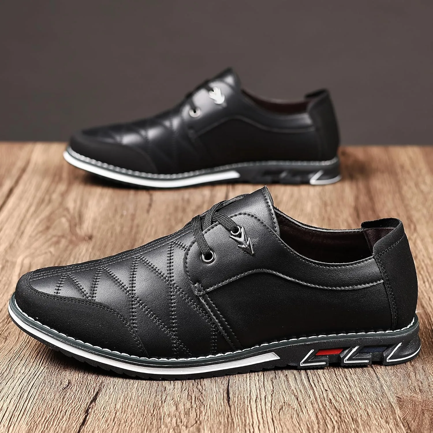 COSIDRAM Mens Casual Shoes Fashion Sneakers Dress Shoes for Men Walking Shoes Business Office Comfort Loafers