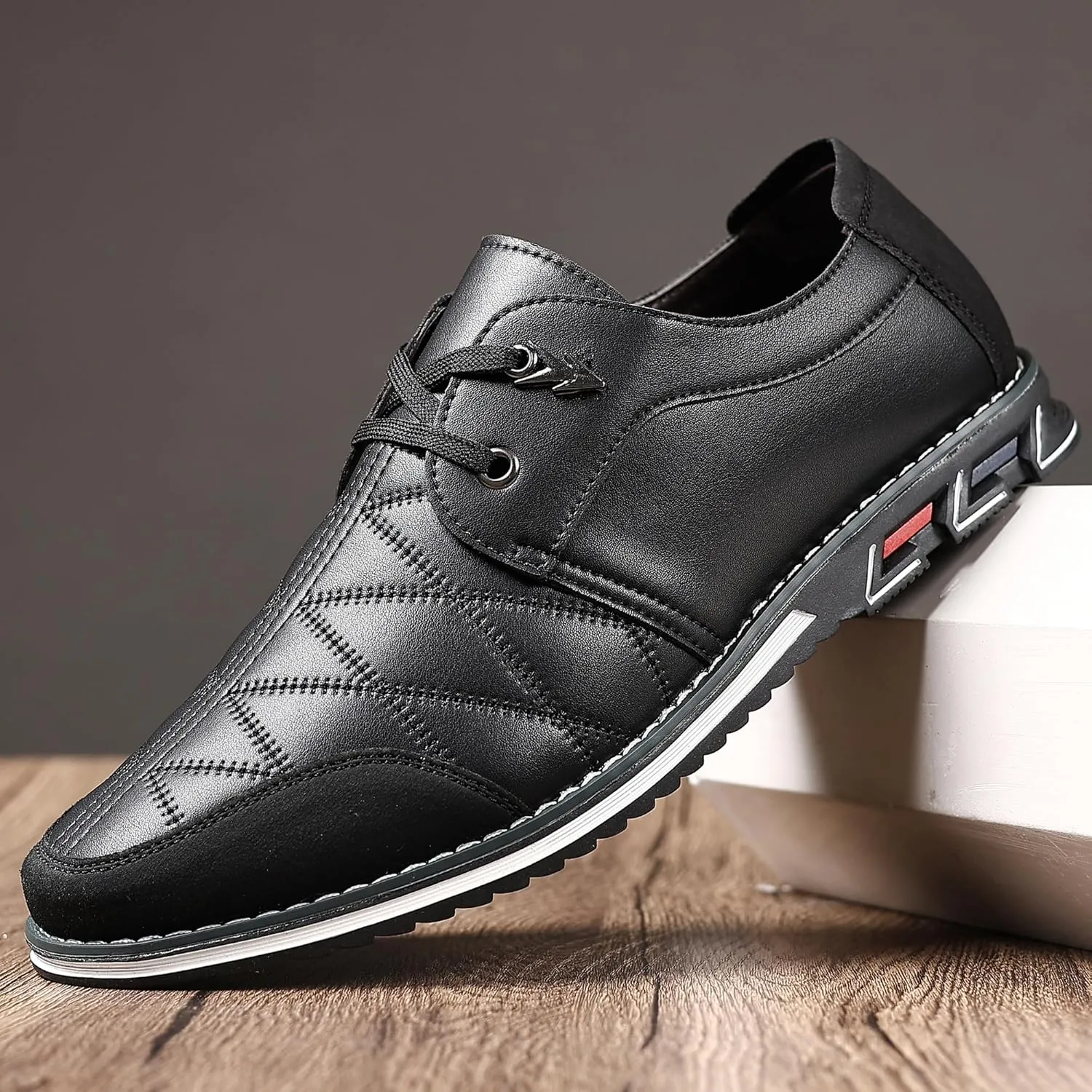 COSIDRAM Mens Casual Shoes Fashion Sneakers Dress Shoes for Men Walking Shoes Business Office Comfort Loafers