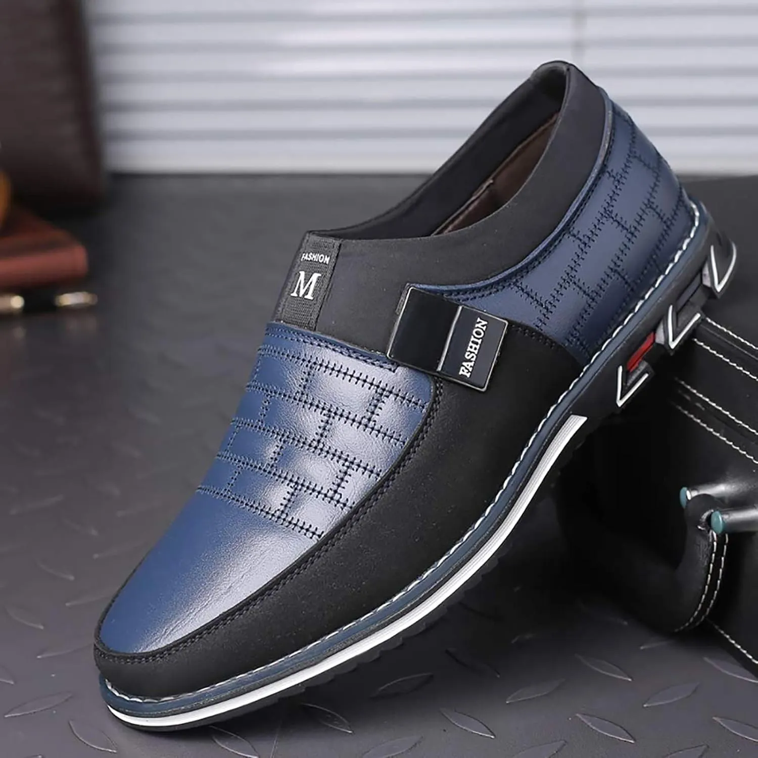 COSIDRAM Mens Casual Shoes Sneakers Loafers Comfort Walking Shoes for Male Business Work Office Dress