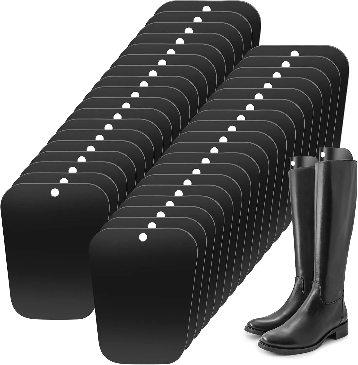 Coume 30 Pieces (15 Pairs) Boot Shapers Form Inserts Keeper Tall Boots Support Holders for Women Men