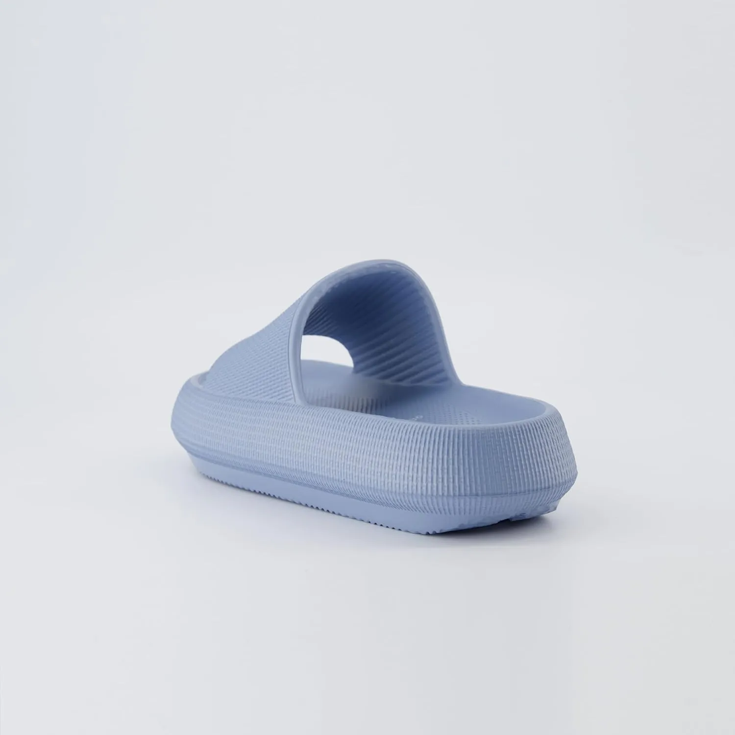 CUSHIONAIRE Feather Slides – Comfortable Cloud Cushion House Slippers for Women, Indoor Outdoor EVA Foam Foot Spa Shower Shoes, Non-Slip Arch Support