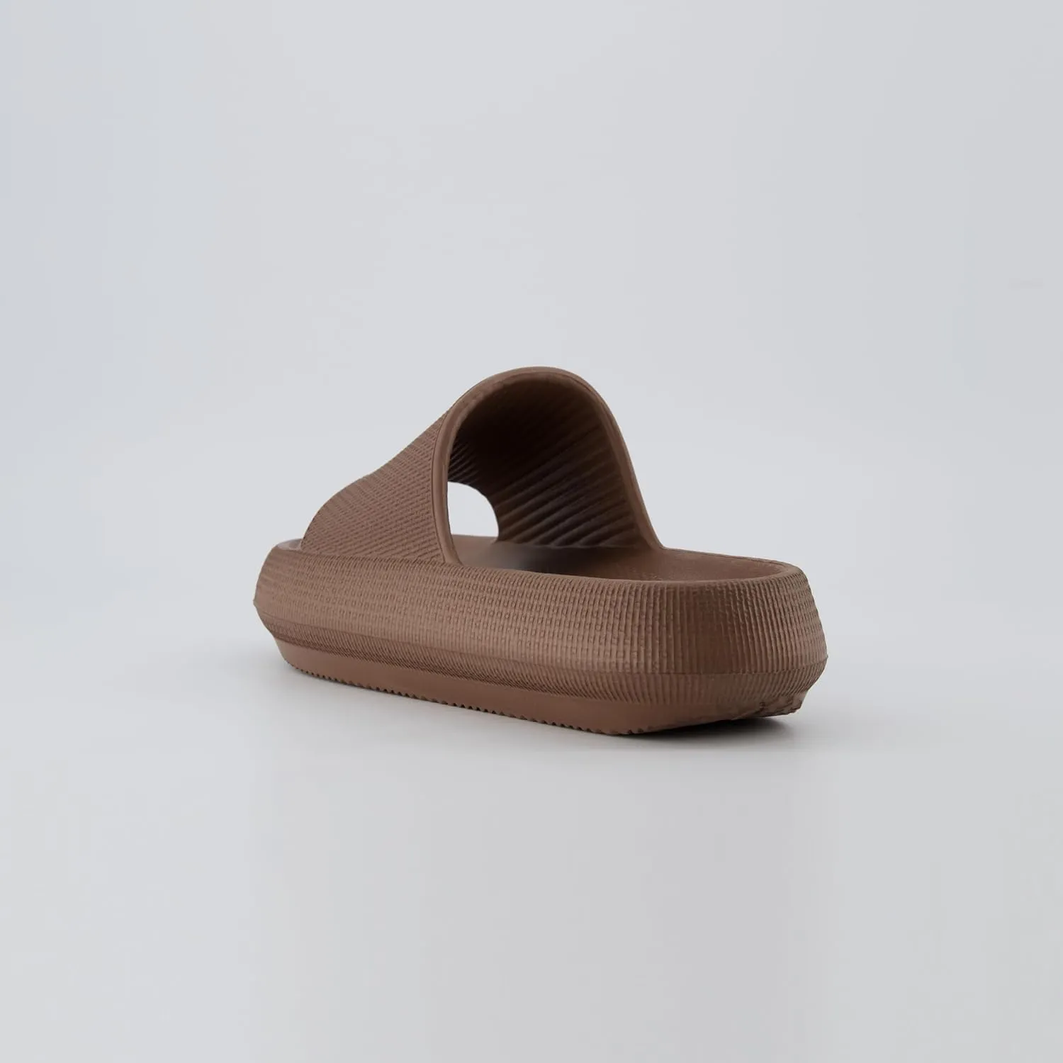 CUSHIONAIRE Feather Slides – Comfortable Cloud Cushion House Slippers for Women, Indoor Outdoor EVA Foam Foot Spa Shower Shoes, Non-Slip Arch Support