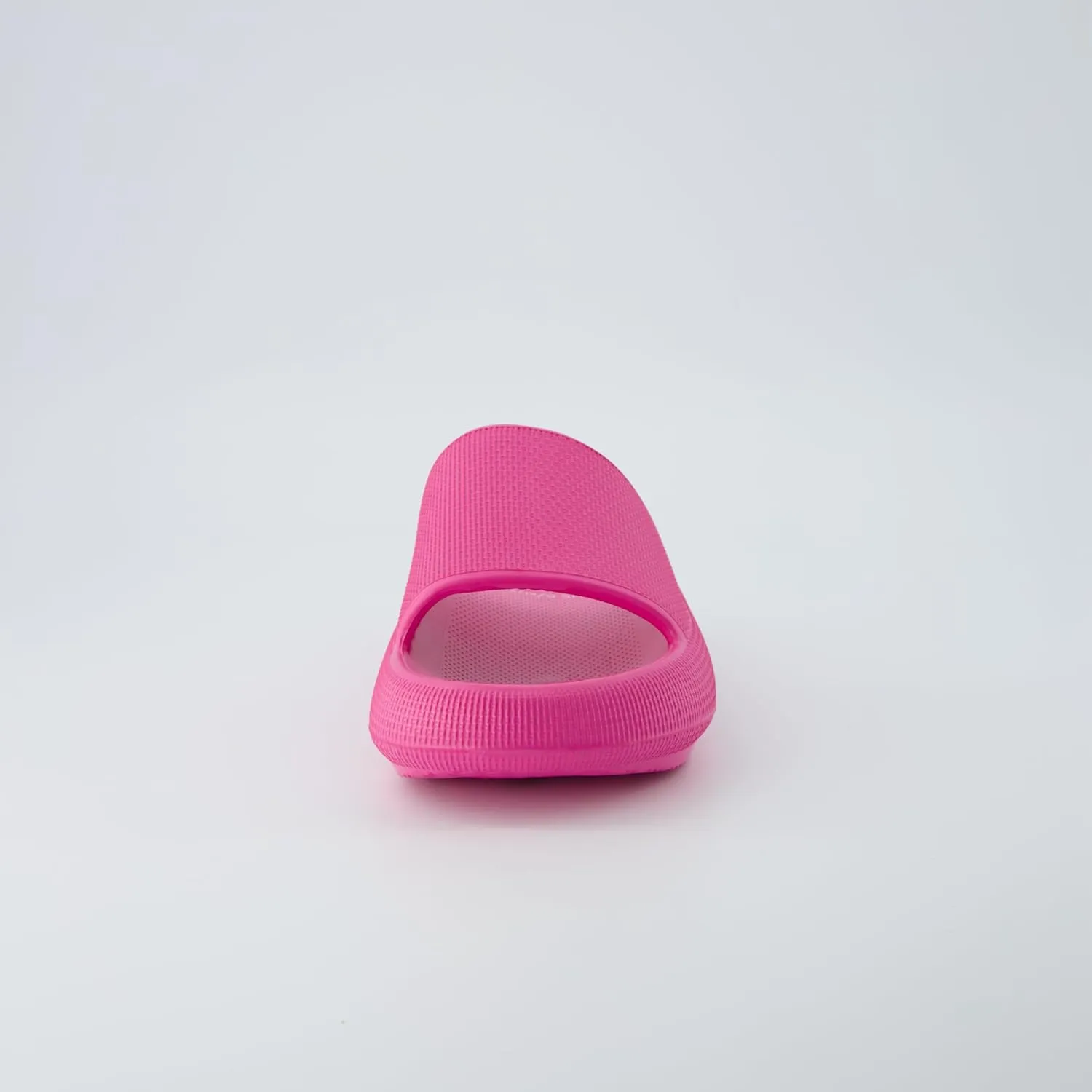CUSHIONAIRE Feather Slides – Comfortable Cloud Cushion House Slippers for Women, Indoor Outdoor EVA Foam Foot Spa Shower Shoes, Non-Slip Arch Support