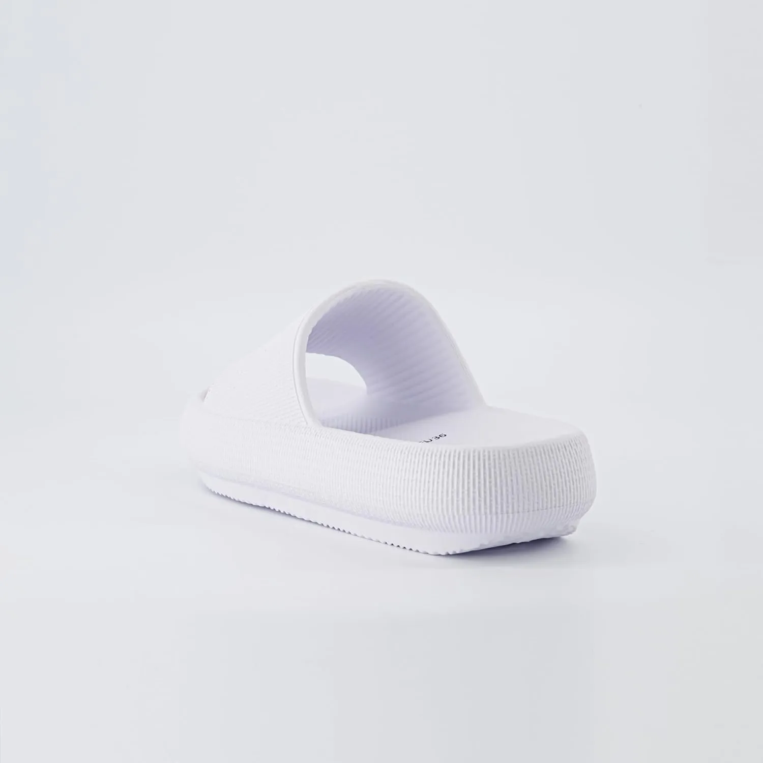 CUSHIONAIRE Feather Slides – Comfortable Cloud Cushion House Slippers for Women, Indoor Outdoor EVA Foam Foot Spa Shower Shoes, Non-Slip Arch Support