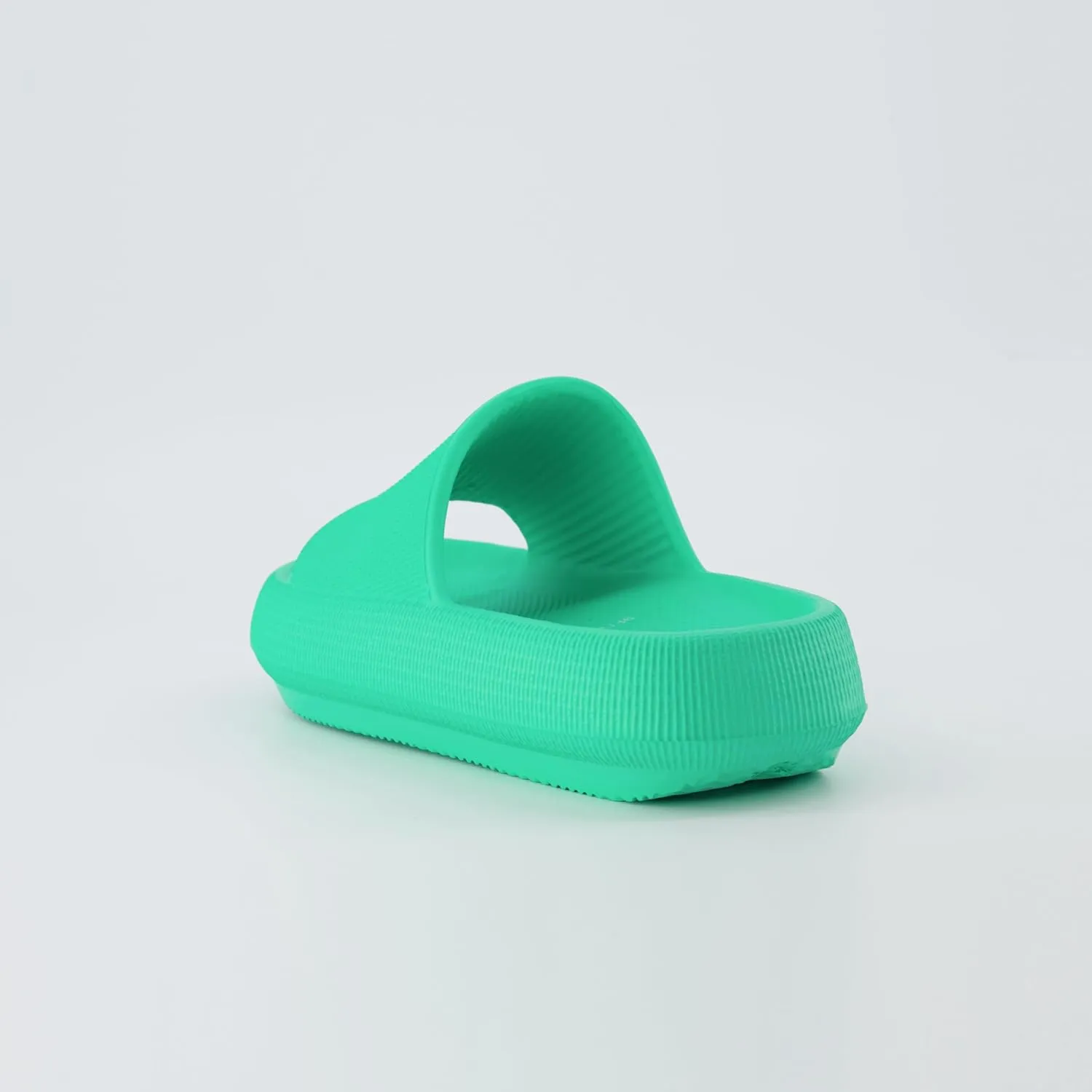 CUSHIONAIRE Feather Slides – Comfortable Cloud Cushion House Slippers for Women, Indoor Outdoor EVA Foam Foot Spa Shower Shoes, Non-Slip Arch Support