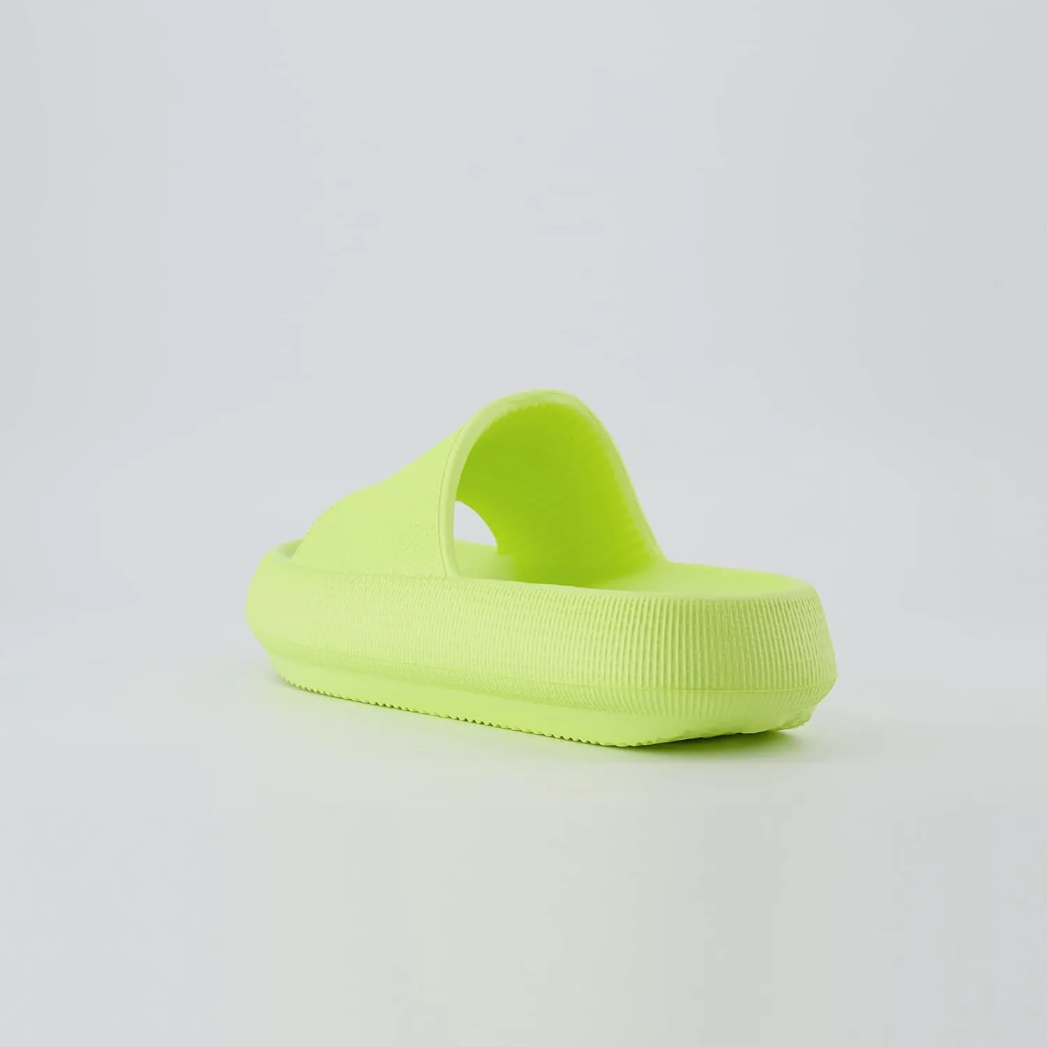 CUSHIONAIRE Feather Slides – Comfortable Cloud Cushion House Slippers for Women, Indoor Outdoor EVA Foam Foot Spa Shower Shoes, Non-Slip Arch Support