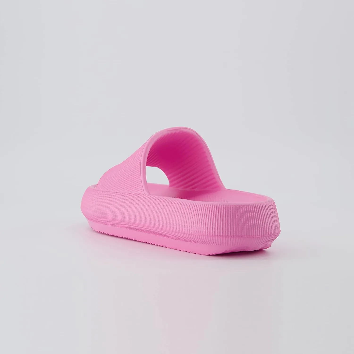 CUSHIONAIRE Feather Slides – Comfortable Cloud Cushion House Slippers for Women, Indoor Outdoor EVA Foam Foot Spa Shower Shoes, Non-Slip Arch Support