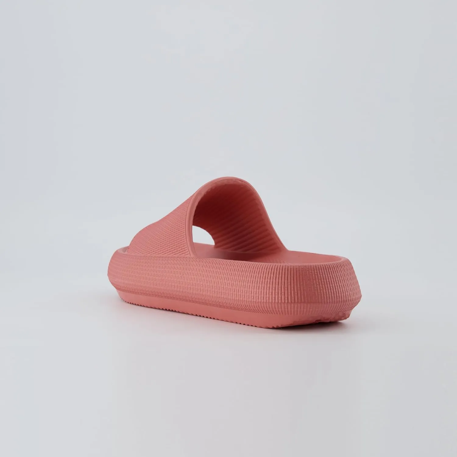CUSHIONAIRE Feather Slides – Comfortable Cloud Cushion House Slippers for Women, Indoor Outdoor EVA Foam Foot Spa Shower Shoes, Non-Slip Arch Support