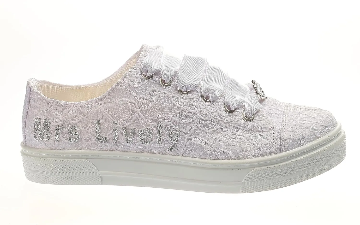 Customizable Bridal Sneakers: Stylish, Comfortable, and Personalized Wedding Shoes, Sneakers Glitter Text personalized shoes (9 US)