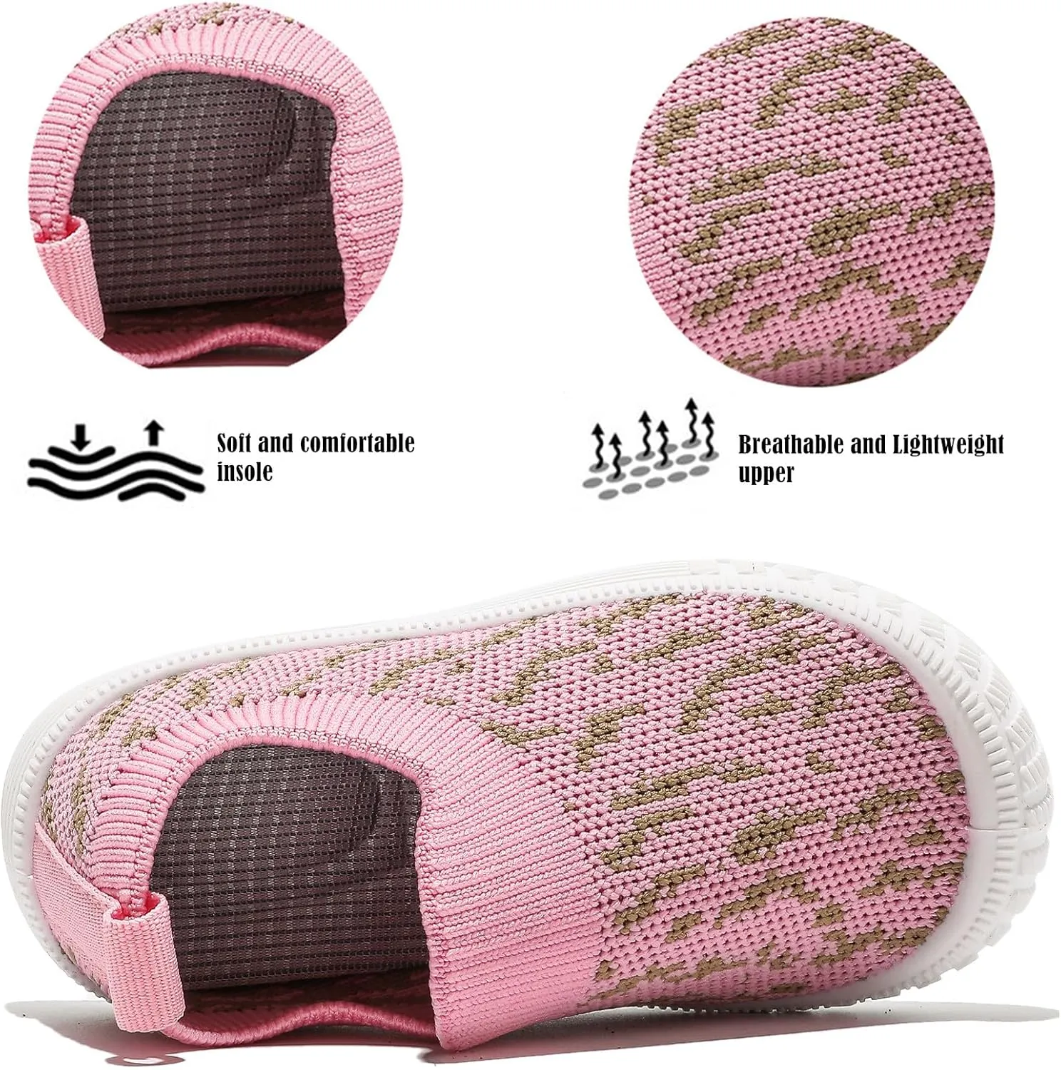 DADAWEN Boys Girls Toddler Sneakers Kids Lightweight Walking Shoes Mesh Breathable Tennis Shoes for Toddler/Little Kids