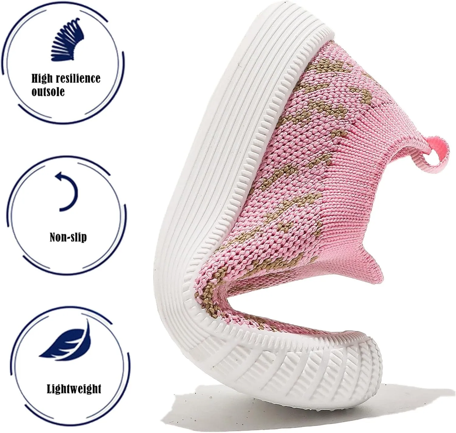 DADAWEN Boys Girls Toddler Sneakers Kids Lightweight Walking Shoes Mesh Breathable Tennis Shoes for Toddler/Little Kids
