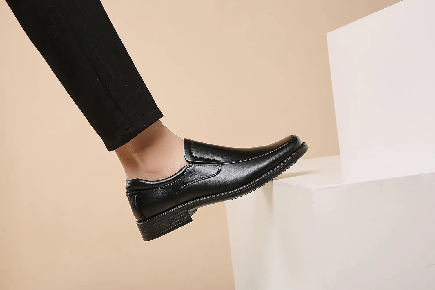 DECARSDZ Men's Classic Modern Formal Slip On Dress Shoes