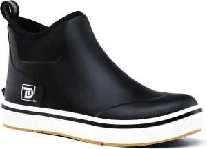 Deck Boots, Waterproof Rubber Fishing Rain Boots, Anti-slip Short Ankle Shoes for Outdoor Fishing Boating, Size 5-14