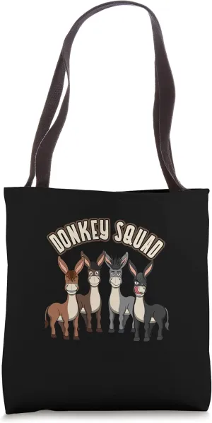 Donkey Squad Funny Baby Donkey Tote Bag
