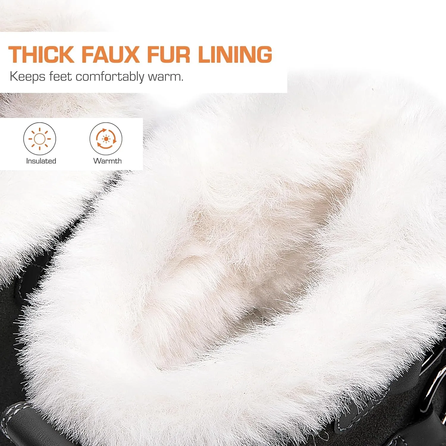 DREAM PAIRS Ankle Winter Boots for Women Snow Boots Anti-Slip Resistant Classic Warm Faux Fur Lined Lace Up for Outdoor Hiking Walking