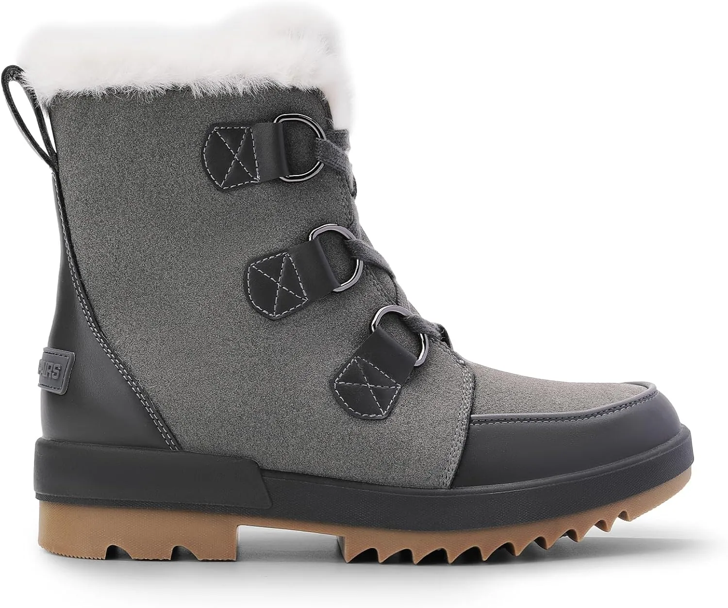 DREAM PAIRS Ankle Winter Boots for Women Snow Boots Anti-Slip Resistant Classic Warm Faux Fur Lined Lace Up for Outdoor Hiking Walking