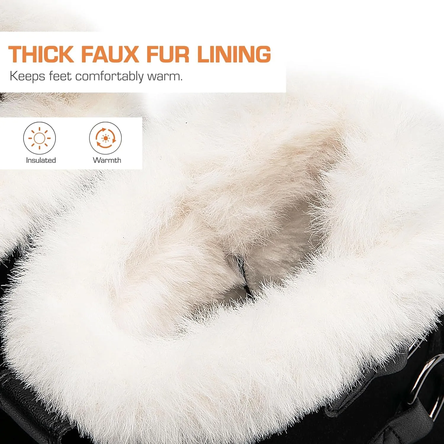 DREAM PAIRS Ankle Winter Boots for Women Snow Boots Anti-Slip Resistant Classic Warm Faux Fur Lined Lace Up for Outdoor Hiking Walking