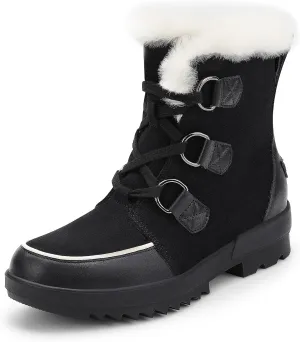 DREAM PAIRS Ankle Winter Boots for Women Snow Boots Anti-Slip Resistant Classic Warm Faux Fur Lined Lace Up for Outdoor Hiking Walking