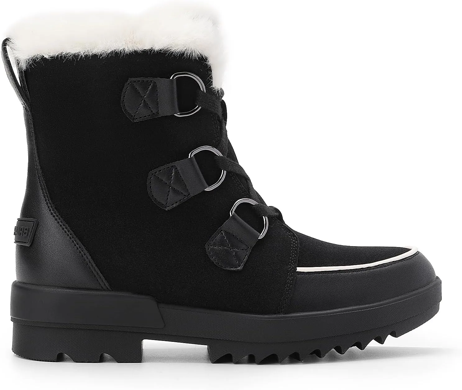 DREAM PAIRS Ankle Winter Boots for Women Snow Boots Anti-Slip Resistant Classic Warm Faux Fur Lined Lace Up for Outdoor Hiking Walking