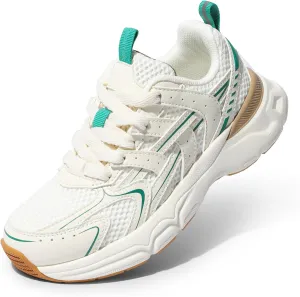 DREAM PAIRS Boys Girls Kids Sneakers Tennis Running Shoes Lace-up Unisex LilLegends Lightweight Breathable Walking Shoes