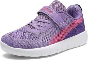 DREAM PAIRS Boys Girls Shoes Kids Tennis EZ-Ons MagicZips Athletic Running Walking Barefoot Zero Drop Sneakers