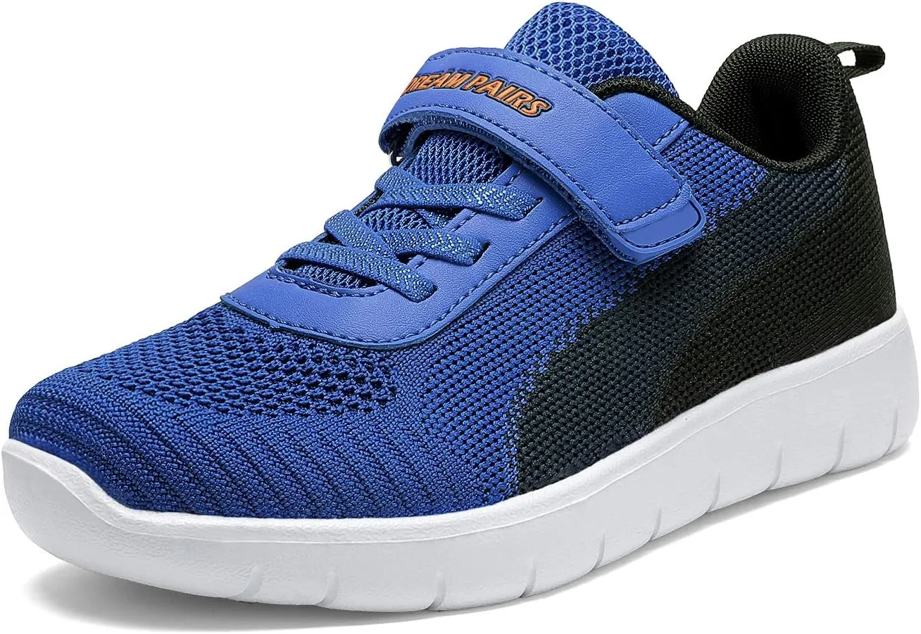 DREAM PAIRS Boys Girls Shoes Kids Tennis EZ-Ons MagicZips Athletic Running Walking Barefoot Zero Drop Sneakers