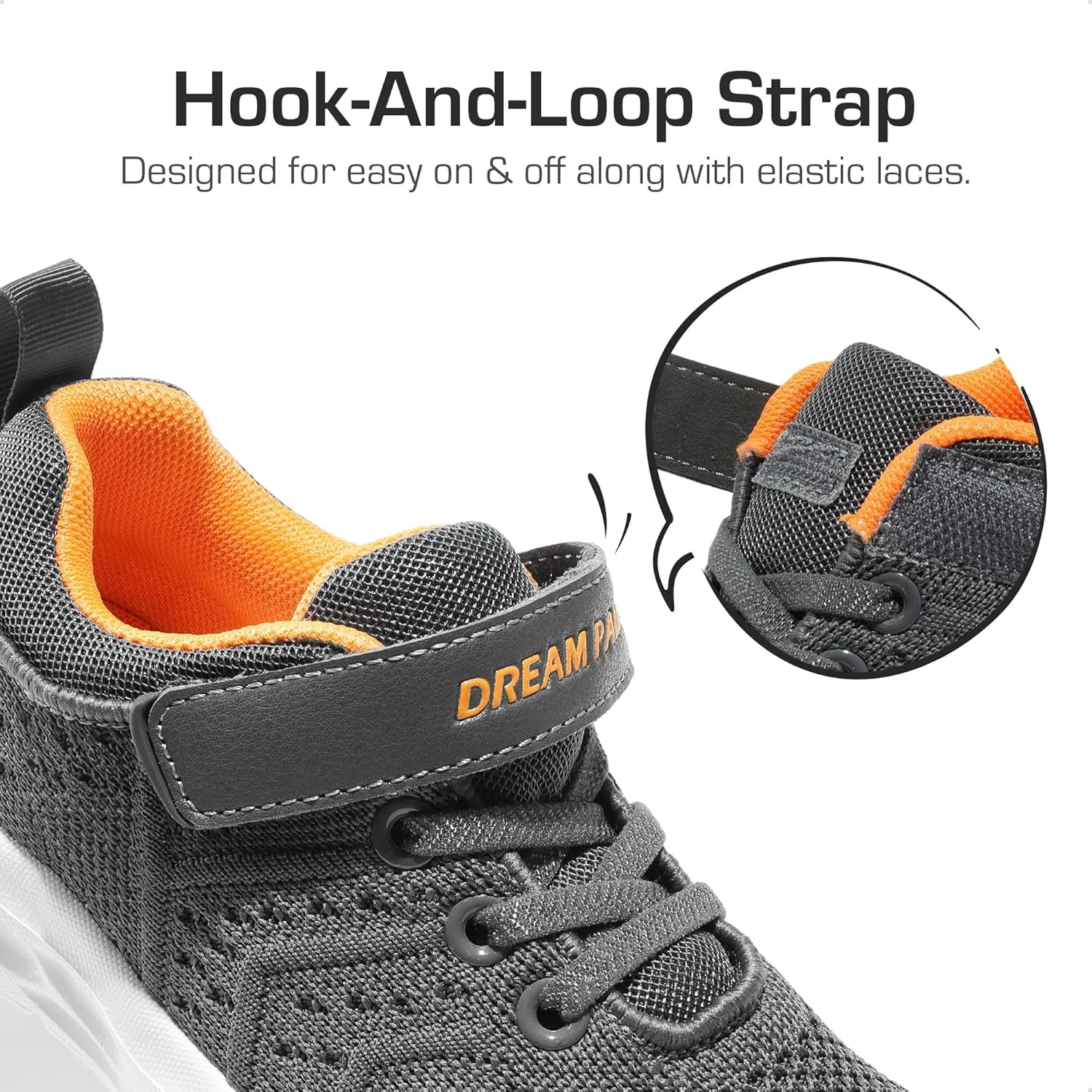 DREAM PAIRS Boys Girls Shoes Kids Tennis Footwear EZ-Ons GoGetters Running Athletic School Sneakers for Little/Big Kid