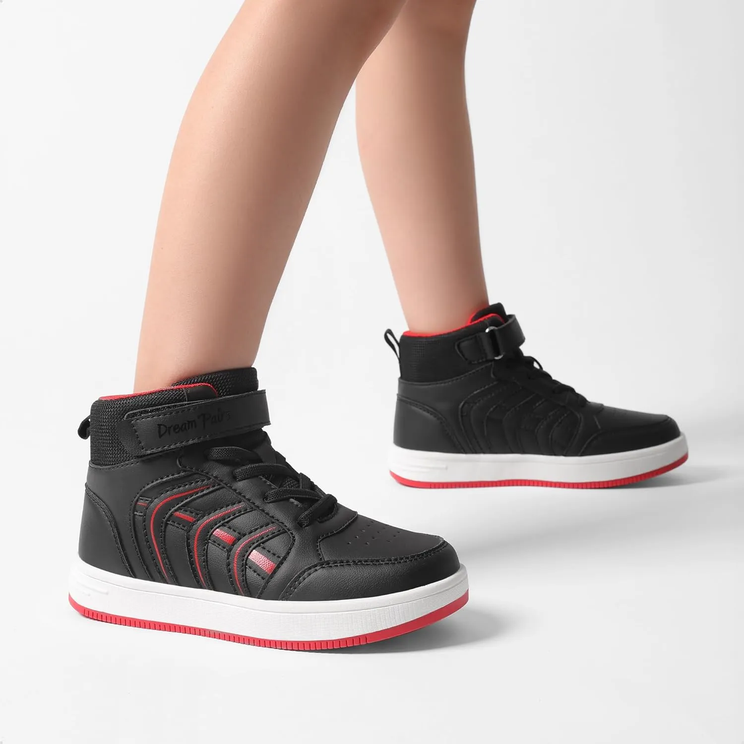DREAM PAIRS Boys Girls Sneaker High Top Basketball Shoes Kids LilLegends JuniorFly Jumpers Sports Shoes for Athletic School Gym