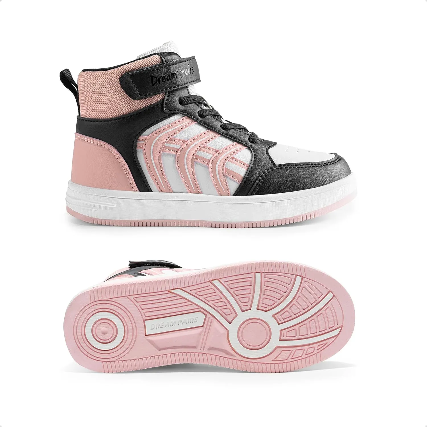 DREAM PAIRS Boys Girls Sneaker High Top Basketball Shoes Kids LilLegends JuniorFly Jumpers Sports Shoes for Athletic School Gym