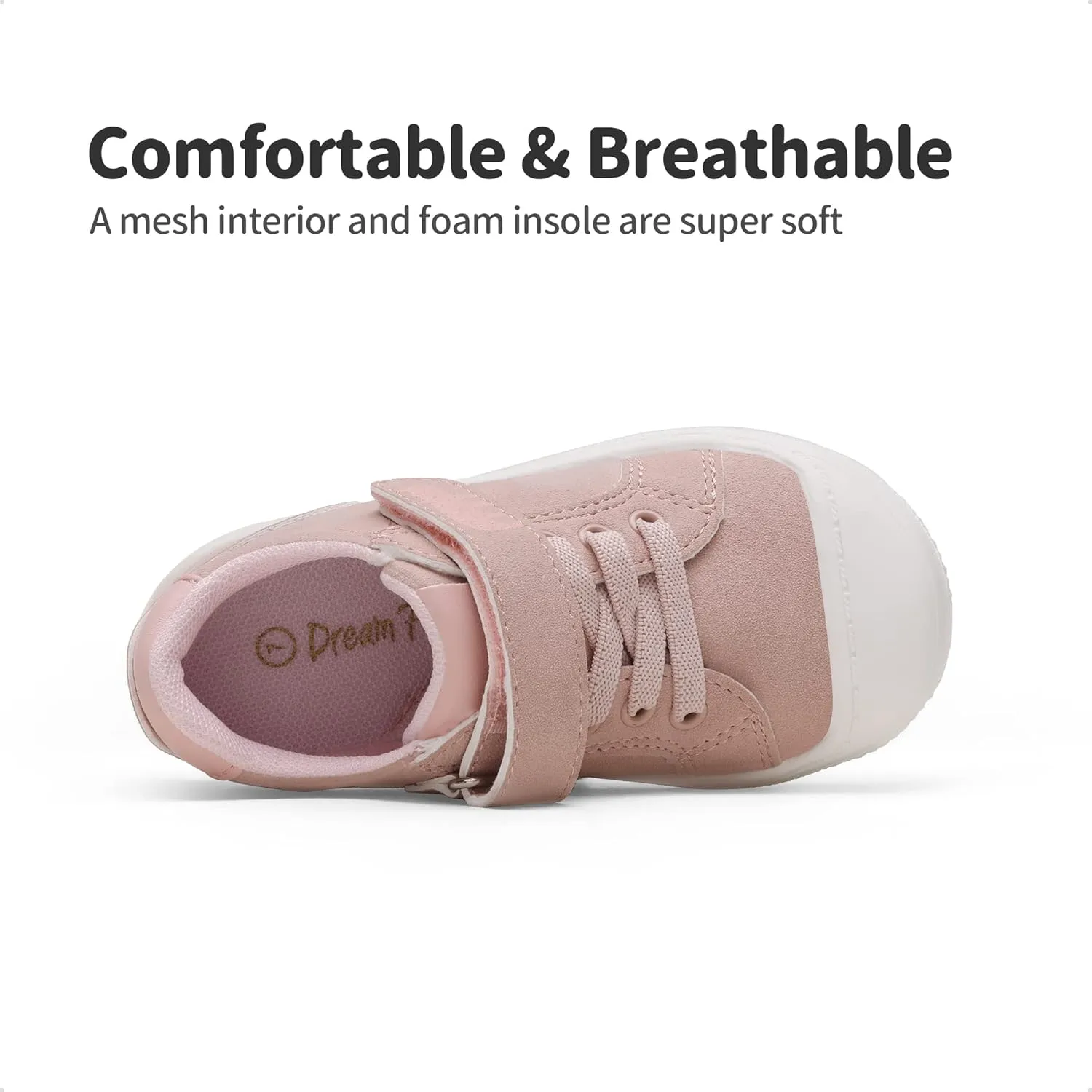 DREAM PAIRS Toddler Boys Girls Sneakers Casual Lightweight Kids Storybook Walking Skate Shoes