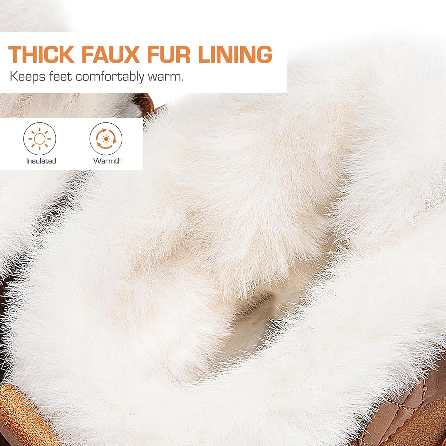 DREAM PAIRS Women's Snow Winter Boots Mid Calf Waterproof Warm Faux Fur Lined Lace Up Anti-slip Outdoor Duck Boots
