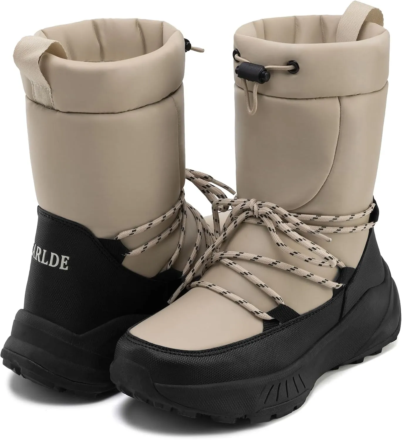 EARLDE Women's Snow Boots Waterproof Mid Calf Lightweight Winter Booties