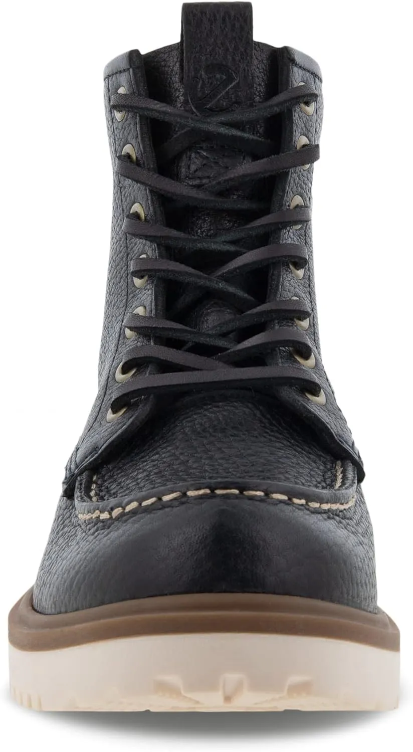 ECCO Women's Staker Moc Toe Tie Fashion Boot