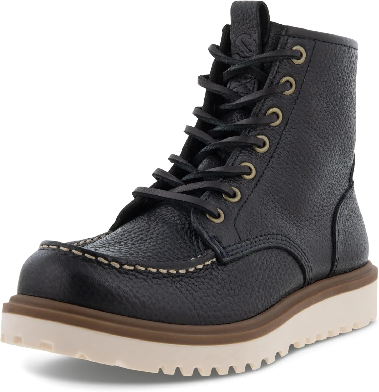 ECCO Women's Staker Moc Toe Tie Fashion Boot