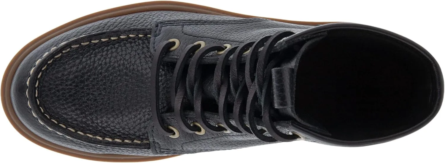 ECCO Women's Staker Moc Toe Tie Fashion Boot