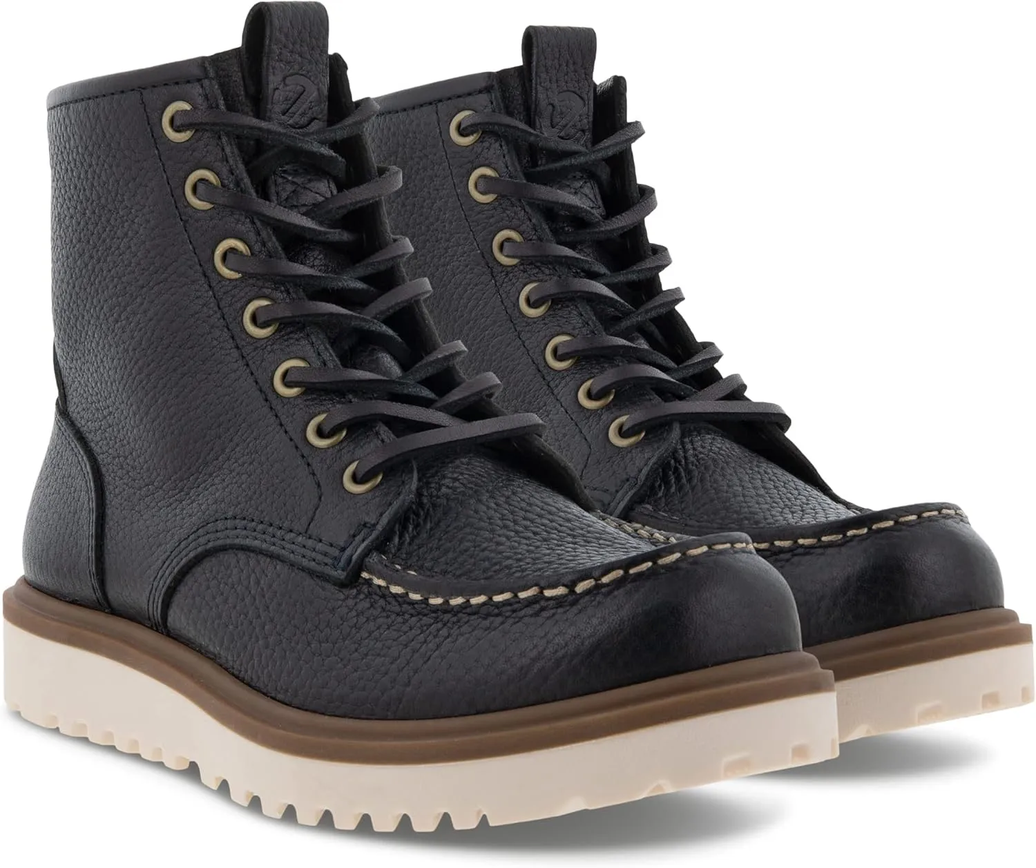 ECCO Women's Staker Moc Toe Tie Fashion Boot