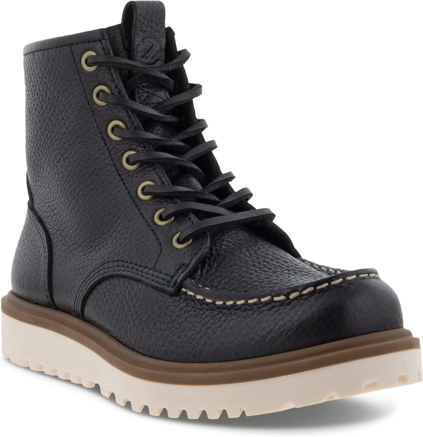 ECCO Women's Staker Moc Toe Tie Fashion Boot