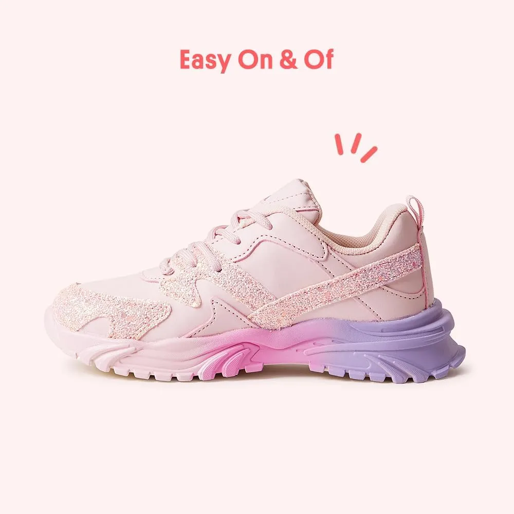 FabKids Girls Boys Tennis Shoes Lace up Athletic Sneakers Running Shoes for Toddler Little Kid Big Kid