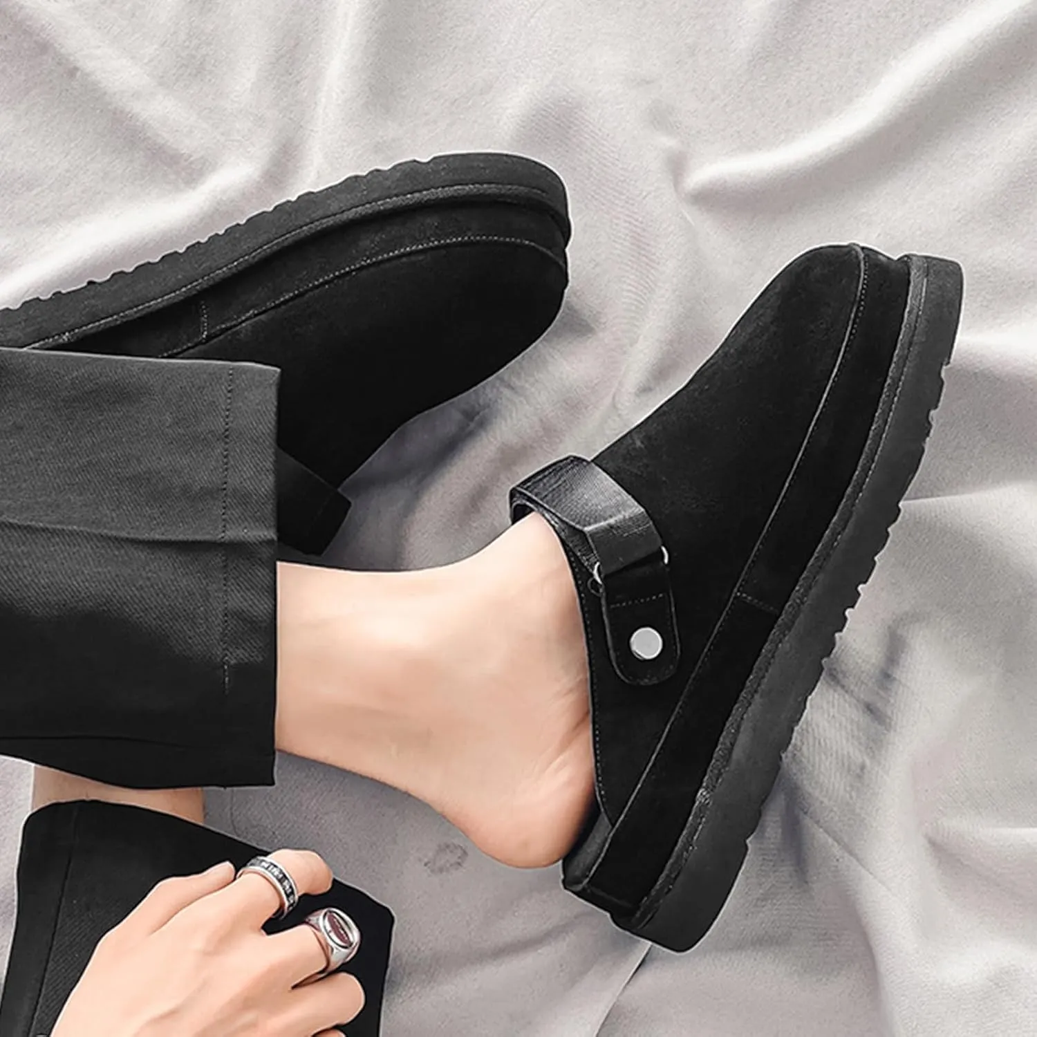 Fashion Women's Clogs Slippers Casual Non Slip Sandals Adjustable Comfort Clogs Sandals Women's Mules and Clogs Warm Outdoor Indoor Use