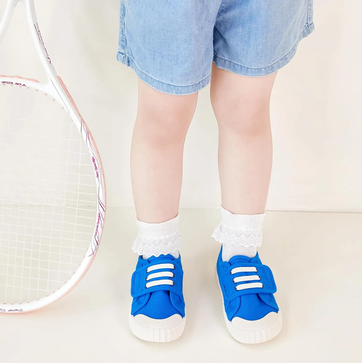Felix & Flora Toddler/Little Kid Girls Running Shoes Sports Sneakers Princess Casual Glitter Shoes.