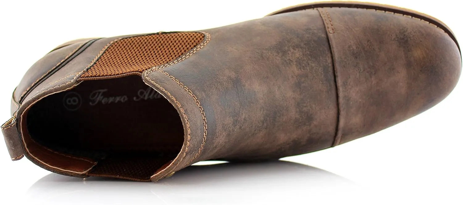 Ferro Aldo Sterling MFA606325 Mens Casual Chelsea Slip on Ankle Boots