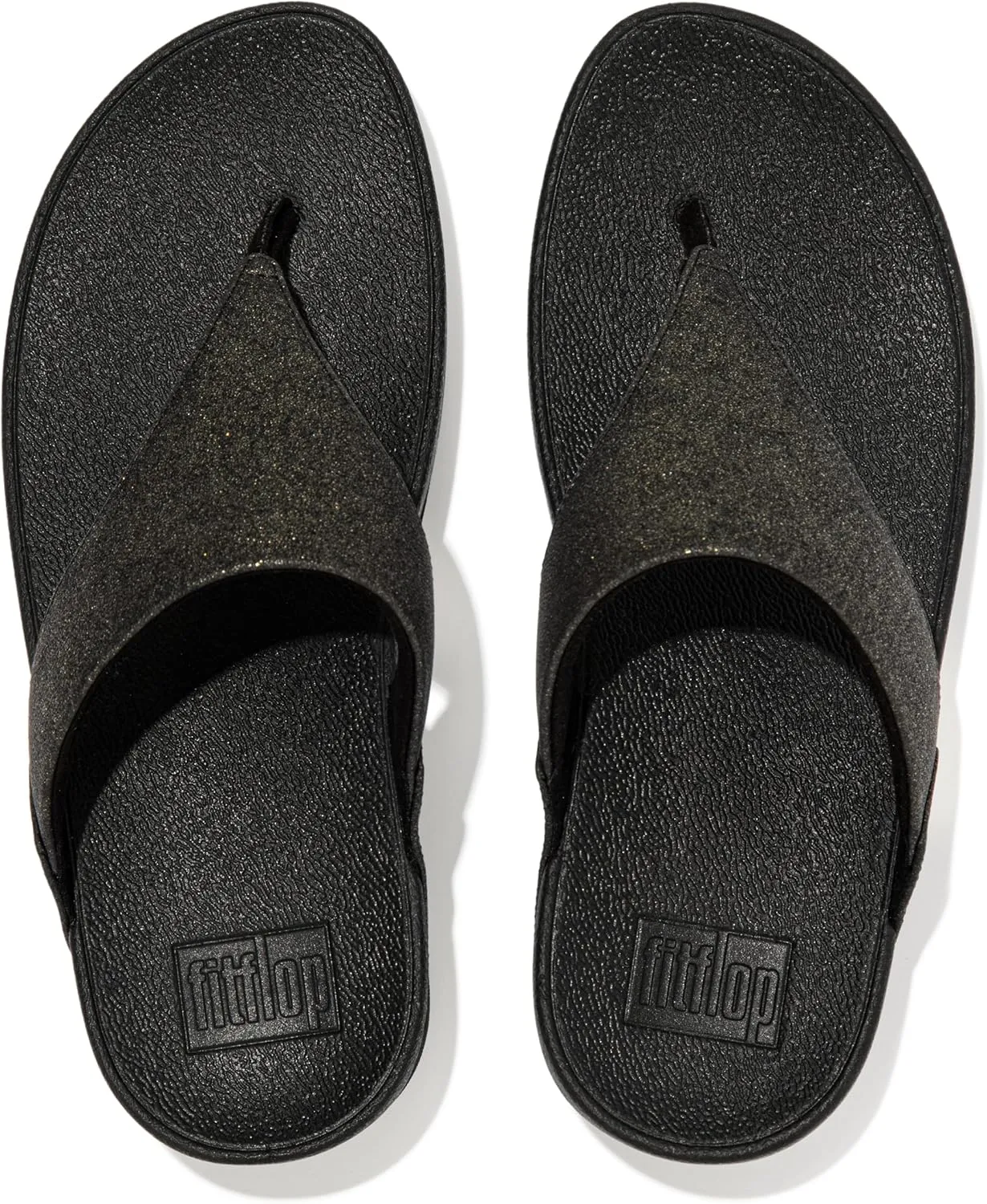 FitFlop Women's Lulu Crystal Feather Original Fit Toe-Post Wedge Sandal