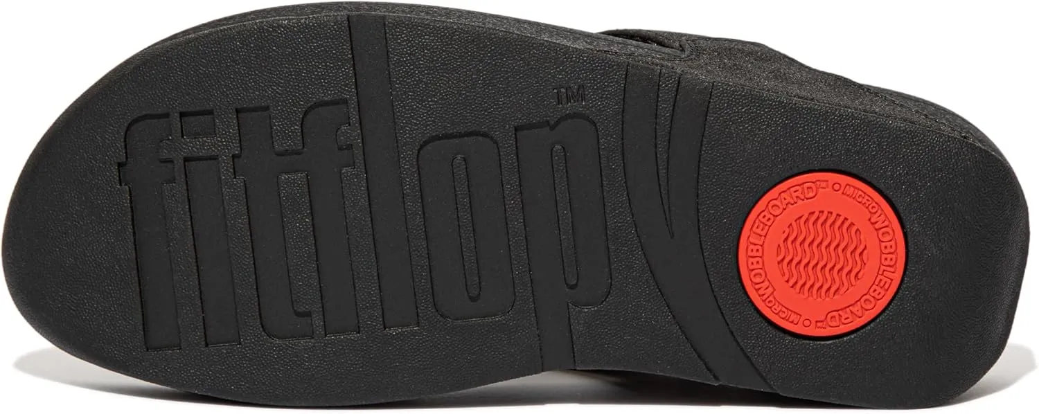 FitFlop Women's Lulu Crystal Feather Original Fit Toe-Post Wedge Sandal