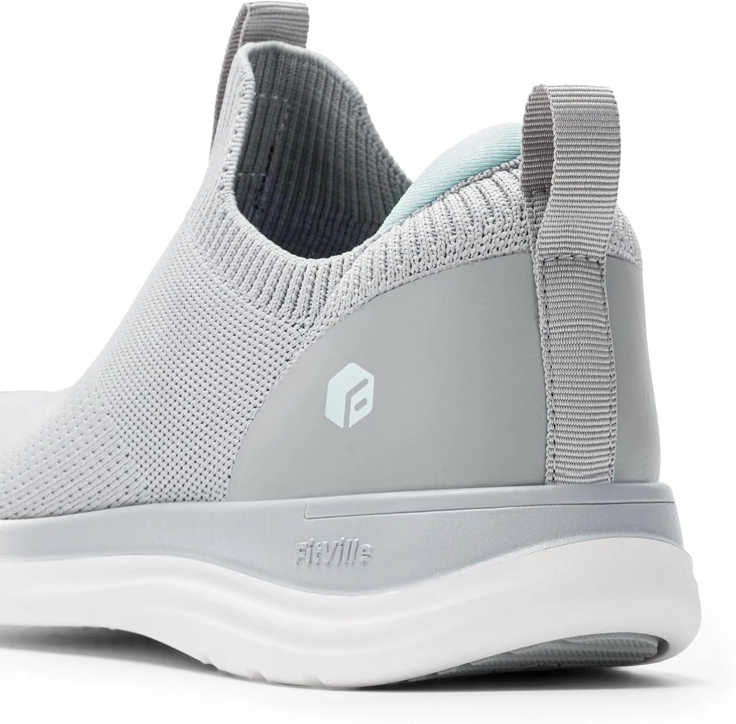 FitVille Women's Extra Wide Slip on Shoes, Wide Walking Shoes Arch Support Casual Sneakers Comfortable Orthopedic Shoe for Plantar Fasciitis Neuropathy