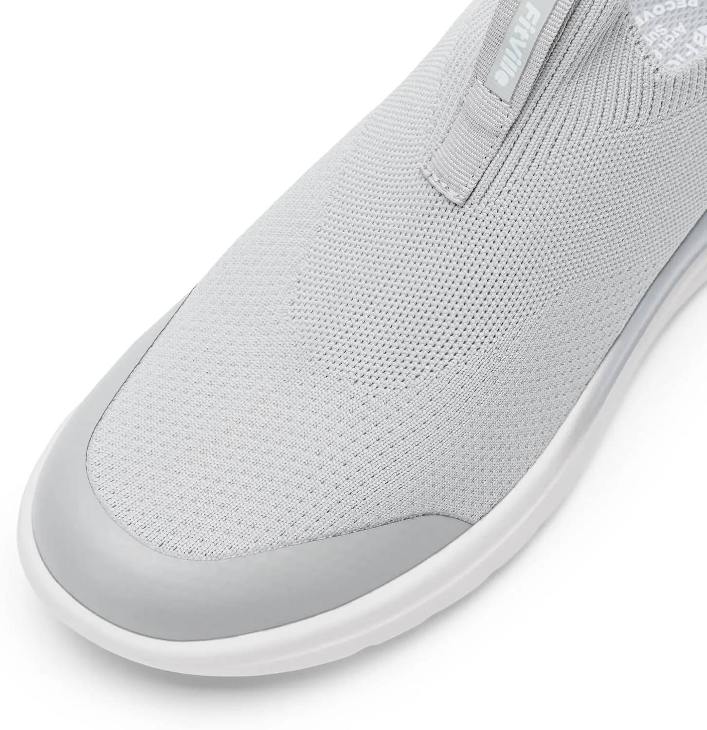 FitVille Women's Extra Wide Slip on Shoes, Wide Walking Shoes Arch Support Casual Sneakers Comfortable Orthopedic Shoe for Plantar Fasciitis Neuropathy