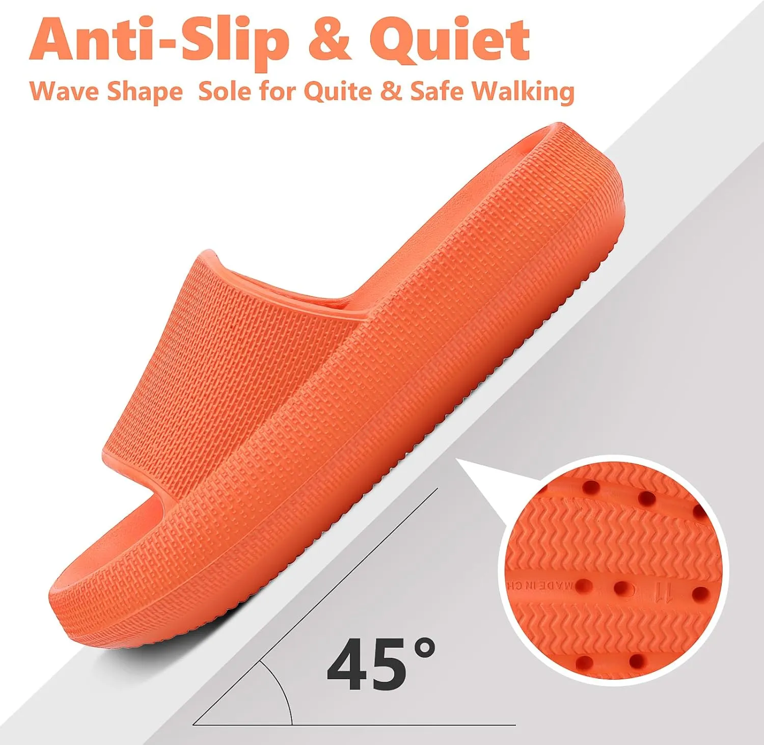 FJWYSANGU Kids Cloud Slides丨Boys Girls Bathroom Shower Sandals丨Open Toe Thick Sole Slip on Slippers丨Summer Non-slip Beach Pool Shoes