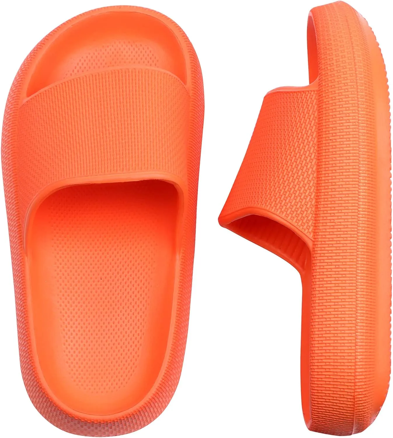 FJWYSANGU Kids Cloud Slides丨Boys Girls Bathroom Shower Sandals丨Open Toe Thick Sole Slip on Slippers丨Summer Non-slip Beach Pool Shoes