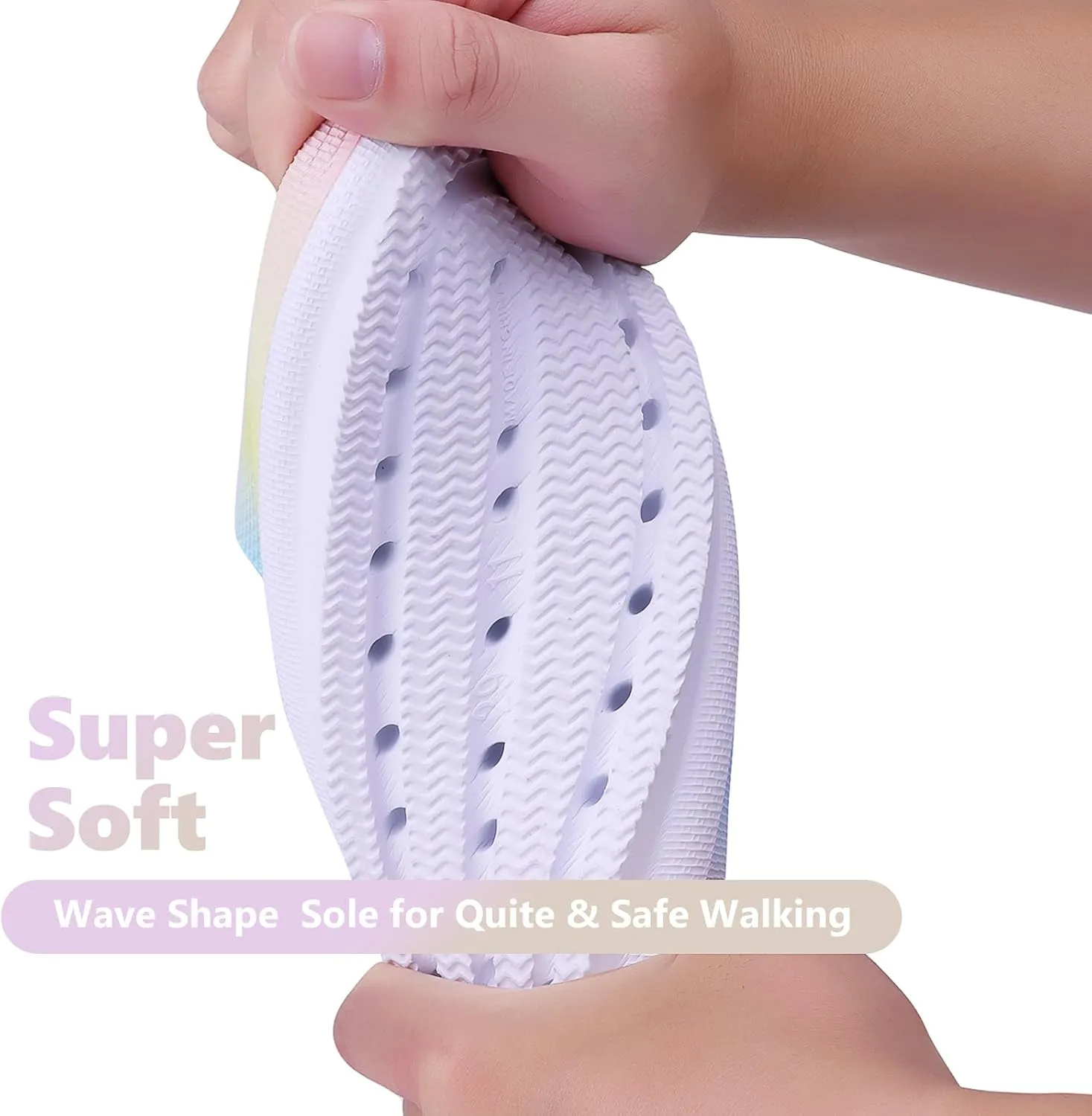 FJWYSANGU Kids Cloud Slides丨Boys Girls Bathroom Shower Sandals丨Open Toe Thick Sole Slip on Slippers丨Summer Non-slip Beach Pool Shoes